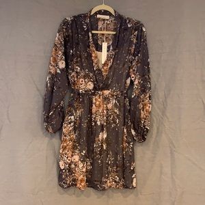 Lovestitch Balloon Sleeve Dress with Slip S NWT